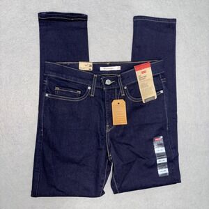 Levis 311 Shaping Skinny Jeans Womens 28x28 Dark Indigo Blue 19626-0001 Stretch